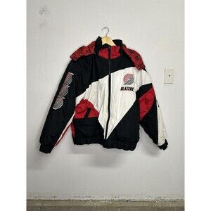 Vintage Portland Trailblazers Pro Player Puffer Jacket Size Large